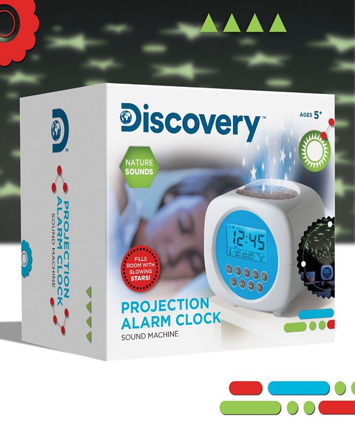 Discovery Kids Moon & Stars Projection Alarm Clock & Sound Machine Macy's