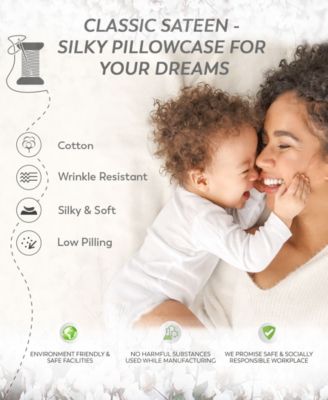 400 Thread Count Wrinkle Resistant Cotton Sateen Sheet Sets