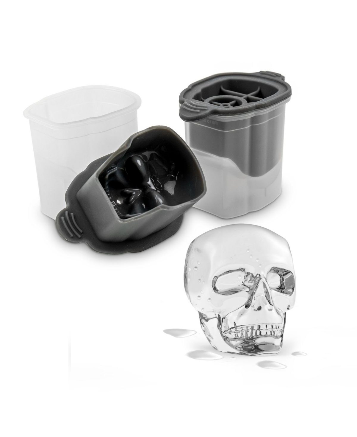 Tovolo Skull Ice Molds, Set Of 2 In Clear