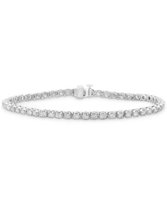 Diamond Tennis Bracelet (3 ct. t.w.) in 10k White Gold - Macy's