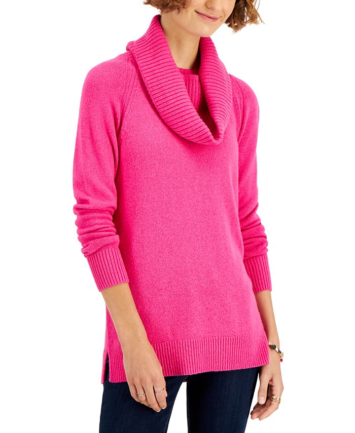 Style Co Petite Layered Look Scarf Tunic Sweater Created for