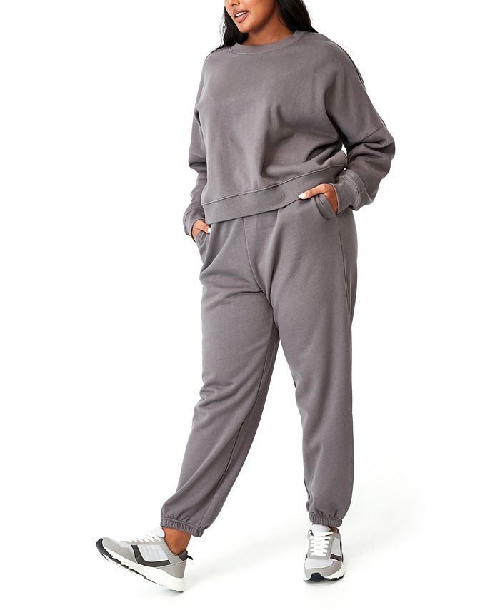 COTTON ON Trendy Plus Size Classic High Waist Track Pants Macy s