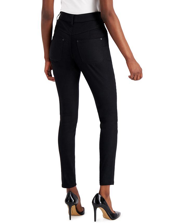 INC International Concepts Coated High Rise Skinny Jeans, Created for ...