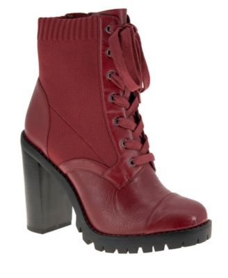 macys red booties