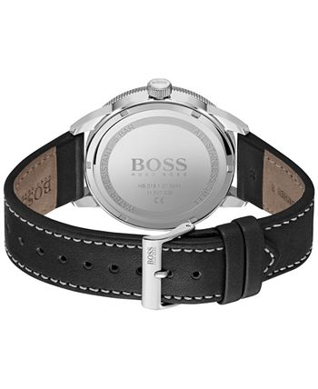 BOSS - Drifter Men's Black Leather Strap Watch 42mm