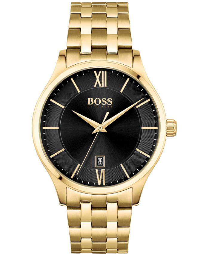 Elite gold watch mens sale