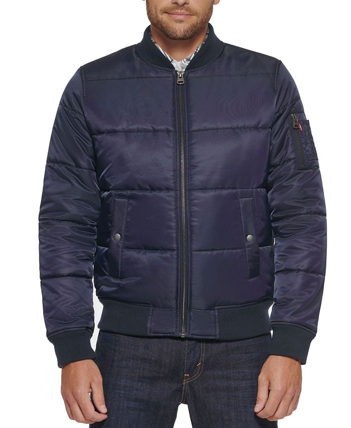 Levi's Men's Quilted Puffer Bomber Jacket & Reviews - Coats & Jackets ...