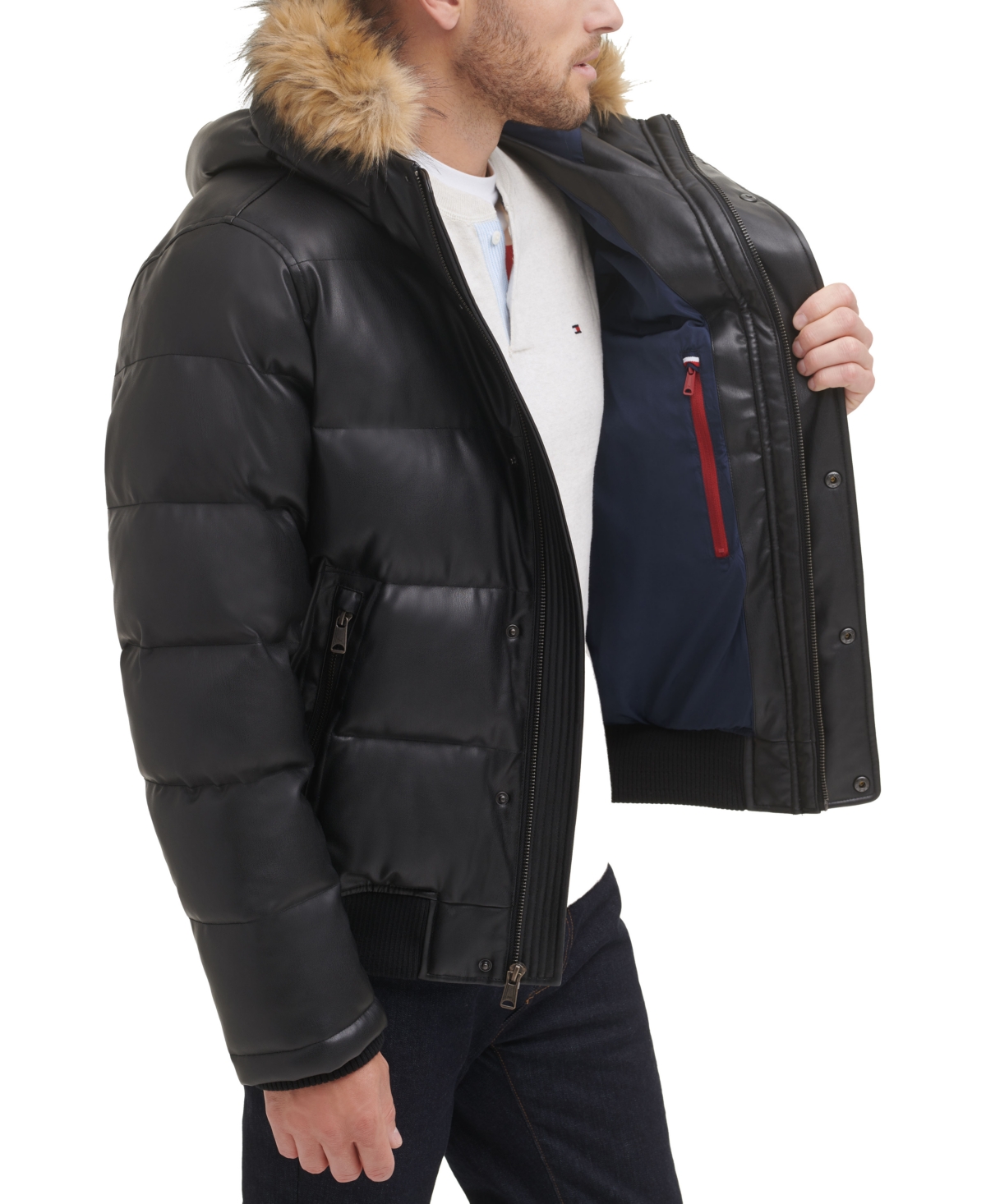 Tommy Hilfiger Men's Quilted Snorkel Bomber Jacket
