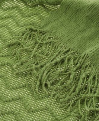 Solid Soft Zigzag Lightweight Throw, 60" x 50"