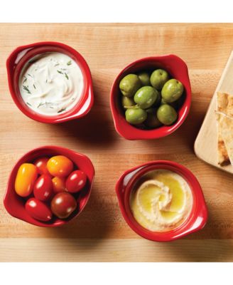 Ceramics Round Ramekin Dipper Cups, Set of 4