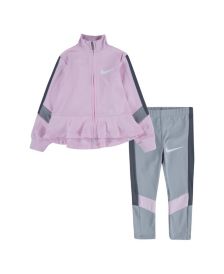 Little Girls Tricot Trophy Matching Jacket and Pant Set