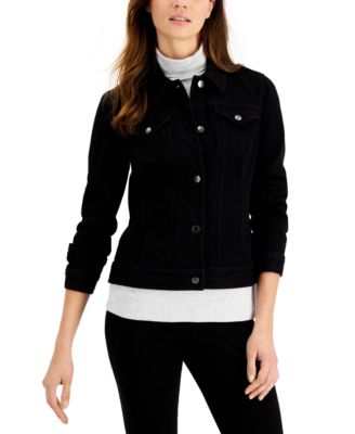 black denim jacket macys