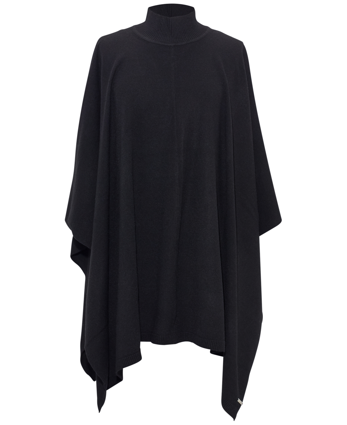 Lauren Ralph Lauren Women's Convertible Mock Neck Poncho Sweater In Black