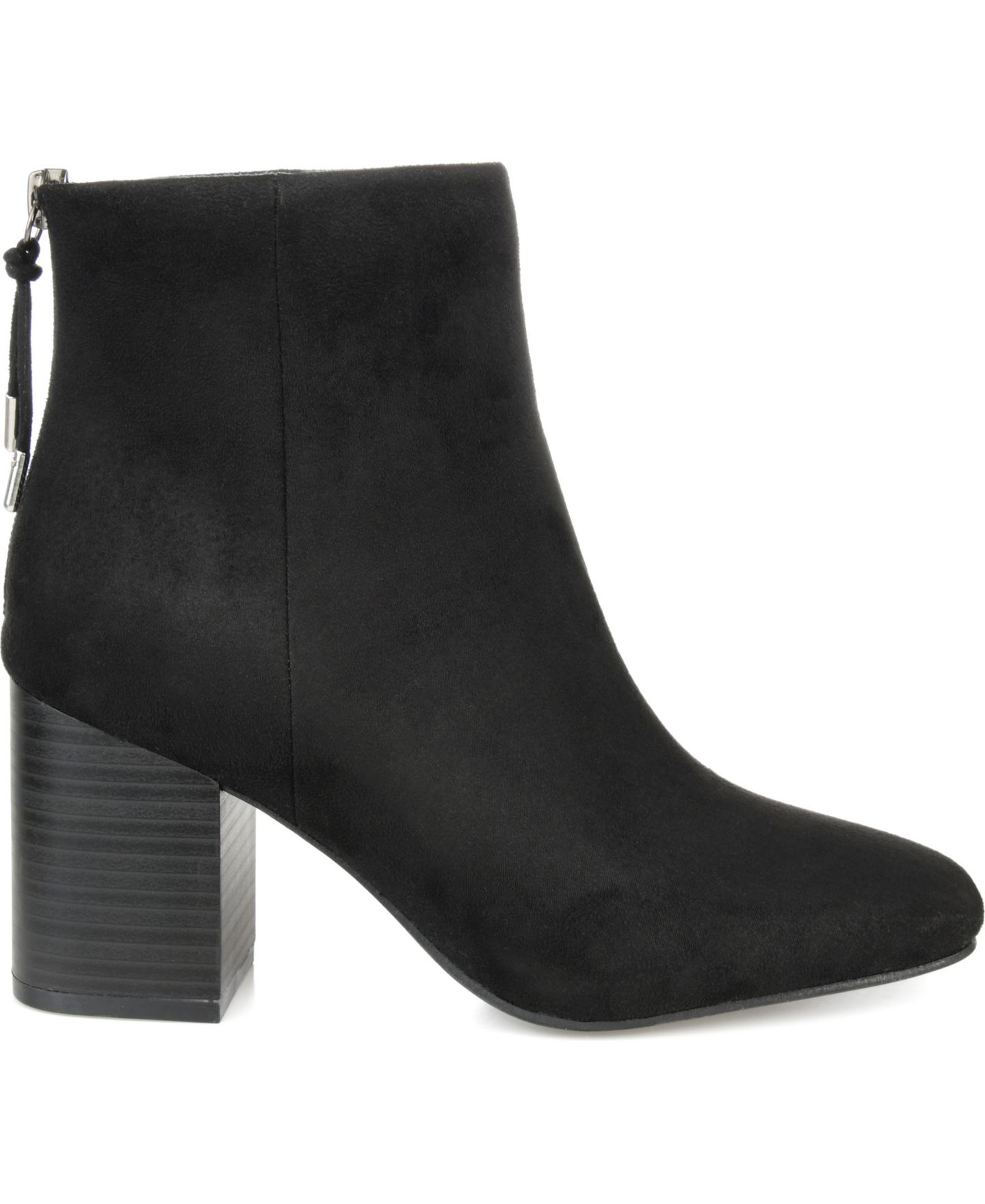 Женские ботинки Journee Collection Audrina Stacked Heel Dress Booties, цвет: Чёрный — фото 2