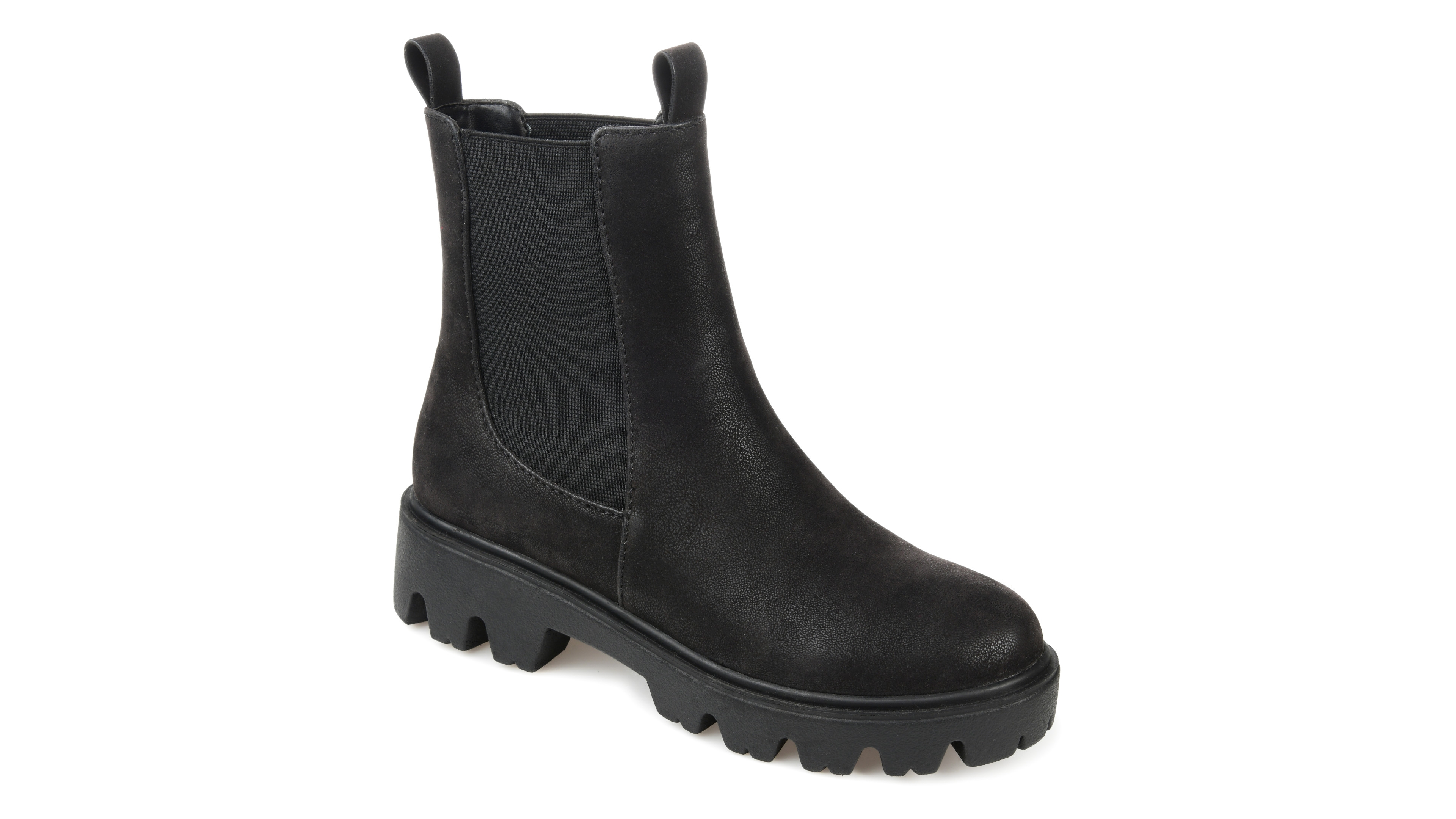 Journee Collection Women's Ivette Chelsea Lug Sole Booties