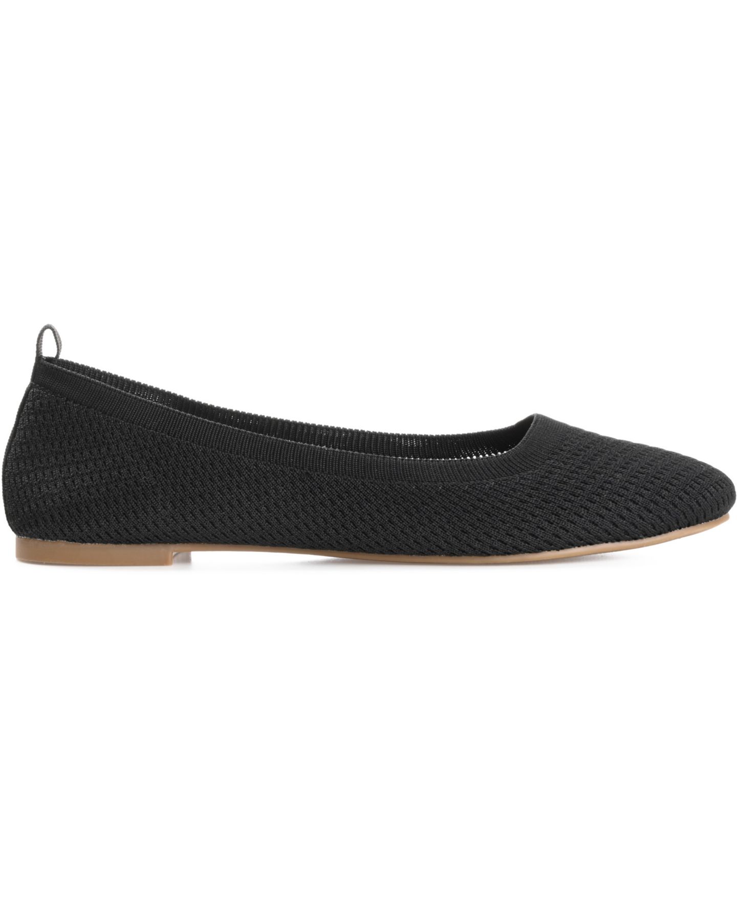 Женские балетки Journee Collection Maryann Knit Ballet Flats, цвет: Чёрный — фото 2