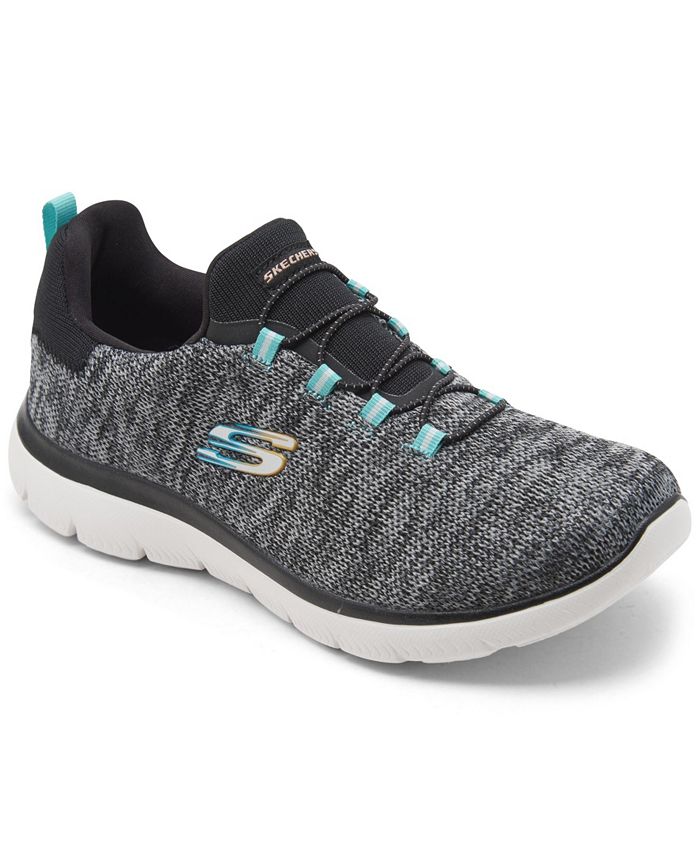 Skechers Women's Summits - Flyness Wide Width Slip-On Walking Sneakers from Finish & Reviews - Finish Line Shoes - Shoes Macy's