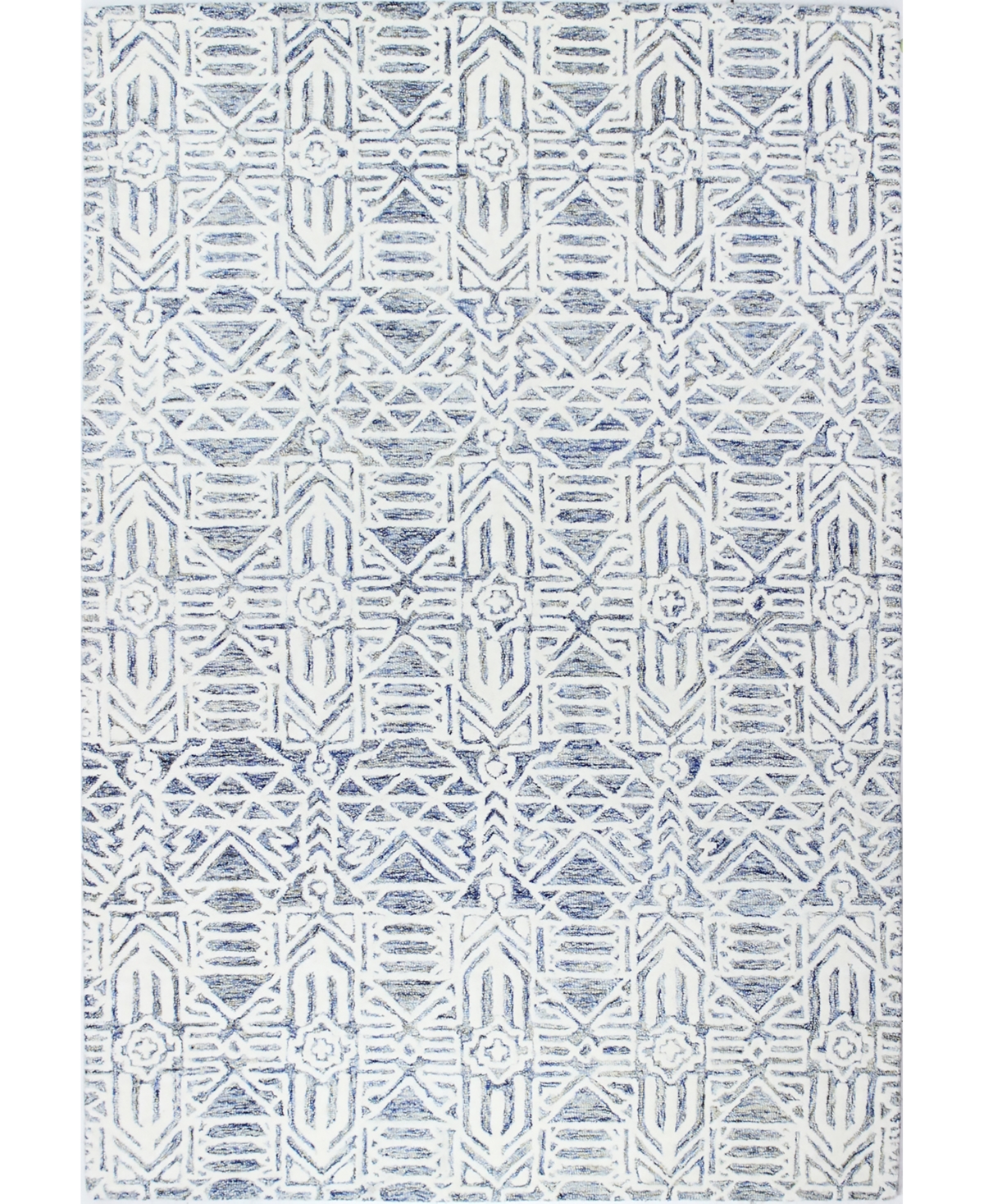 Bb Rugs Adige LC162 5' x 7'6in Area Rug - Ivory/Blue
