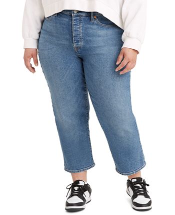 Levi's Trendy Plus Size Wedgie Straight-Leg Jeans & Reviews - Jeans - Plus  Sizes - Macy's