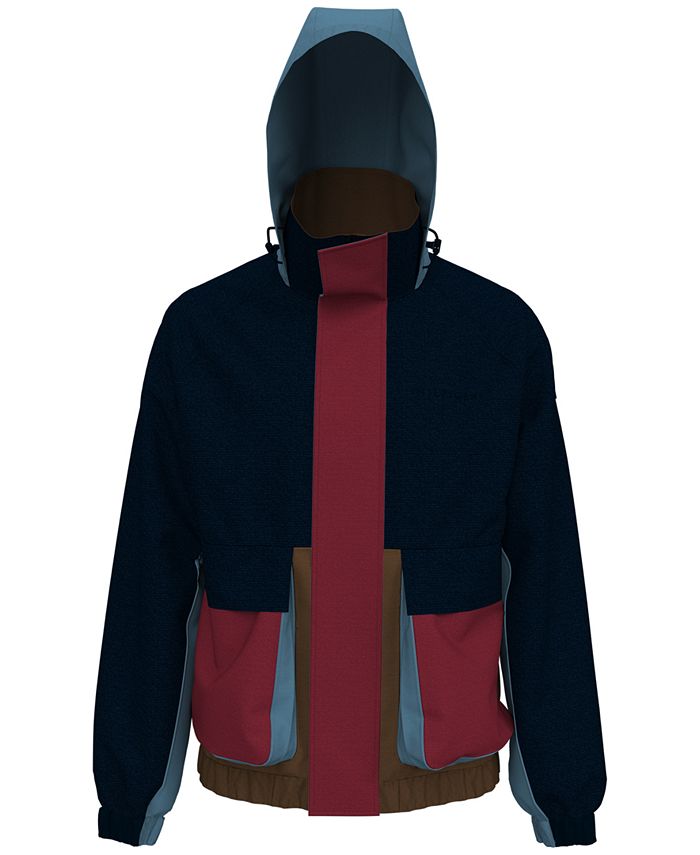 Tommy hilfiger men's colorblocked logo rain slicker store