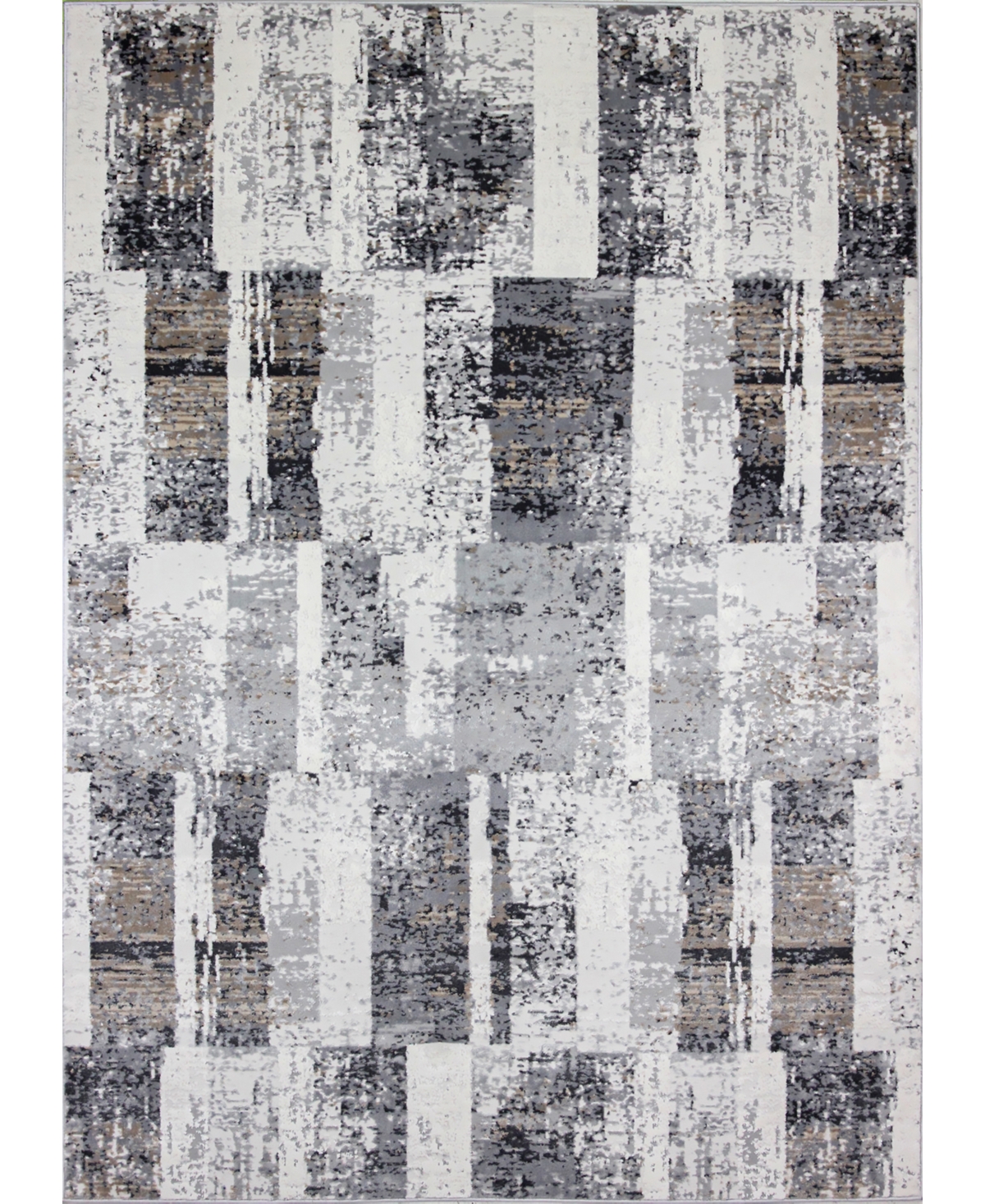 Bb Rugs Assets CA103 8'6in x 11'6in Area Rug - Ivory/Gray
