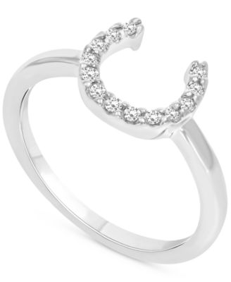 Macy's - Diamond Horseshoe Ring (1/10 ct. t.w.)