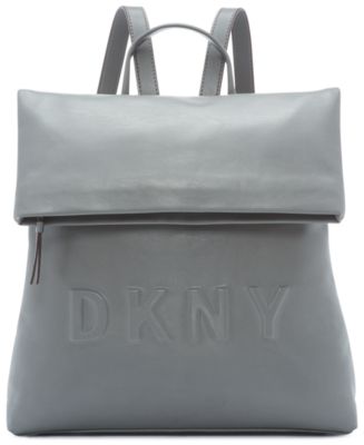 Dkny Brook Leather Backpack - Black/Gold