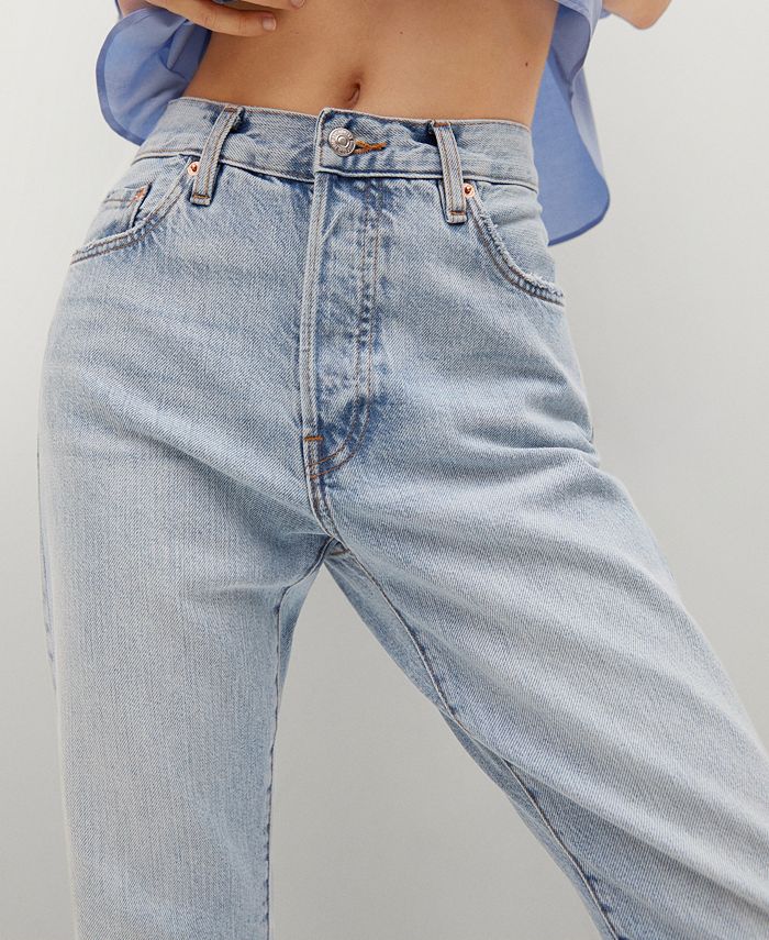 MANGO Women's AnkleLength StraightFit Jeans Macy's