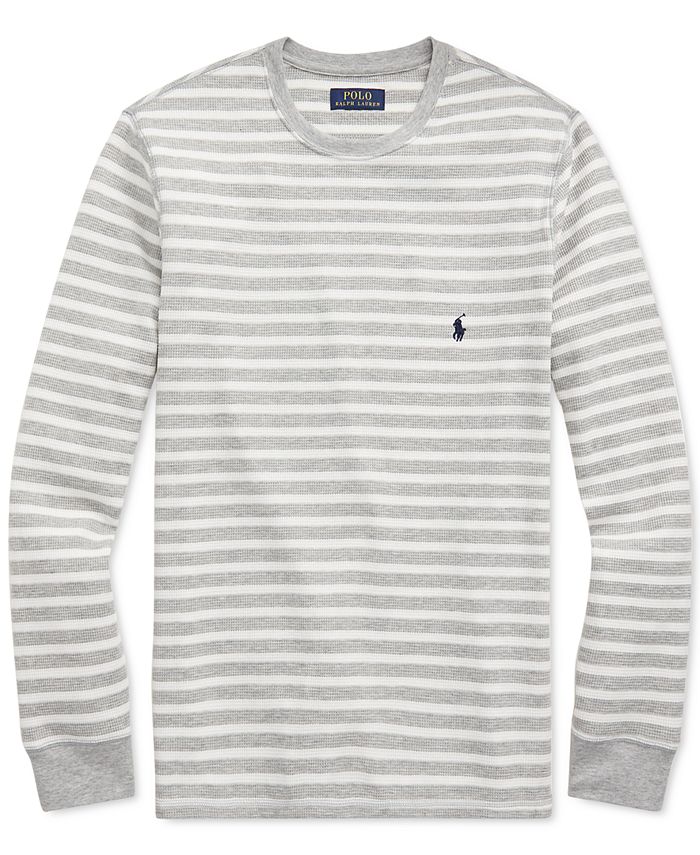 Polo Ralph Lauren Men's Striped Long-Sleeve Sleep T-Shirt - Macy's
