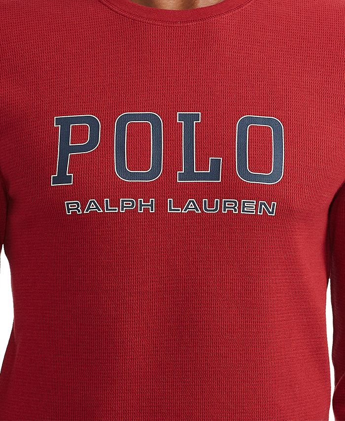 Polo Ralph Lauren Men's Waffle Knit Long-Sleeve Sleep T-Shirt & Reviews ...