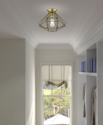 Geometric 1 Light Flush Mount
