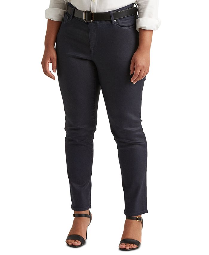 nordøst Skærm Fodgænger Lauren Ralph Lauren Plus-Size Mid-Rise Straight Jeans & Reviews - Jeans - Plus  Sizes - Macy's