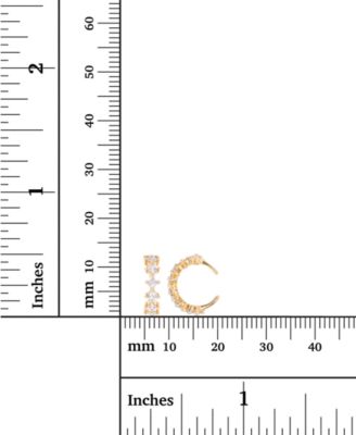 Cubic Zirconia Princess Cut Ear Cuffs
