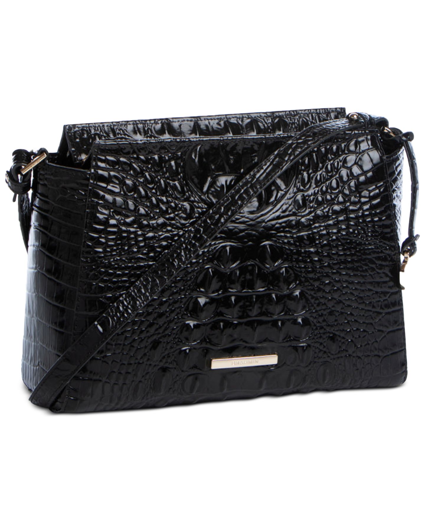Женская сумка Brahmin Hillary Small Leather Crossbody, цвет: Чёрный — фото 3