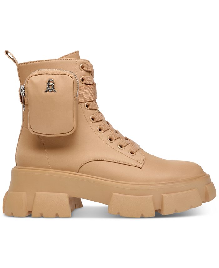 steve madden tanker boots beige