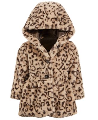 First Impressions Baby Girl Leopard Faux Fur Coat Macy s