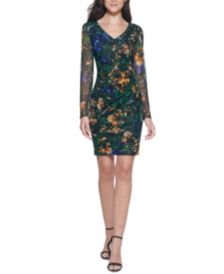 Printed Lace Sheath Dress