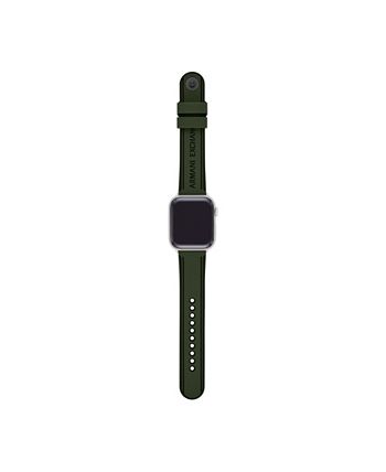 Undtagelse møl blæk A|X Armani Exchange Men's Green and Black Silicone Band for Apple Watch 42  mm - 44 mm - Macy's