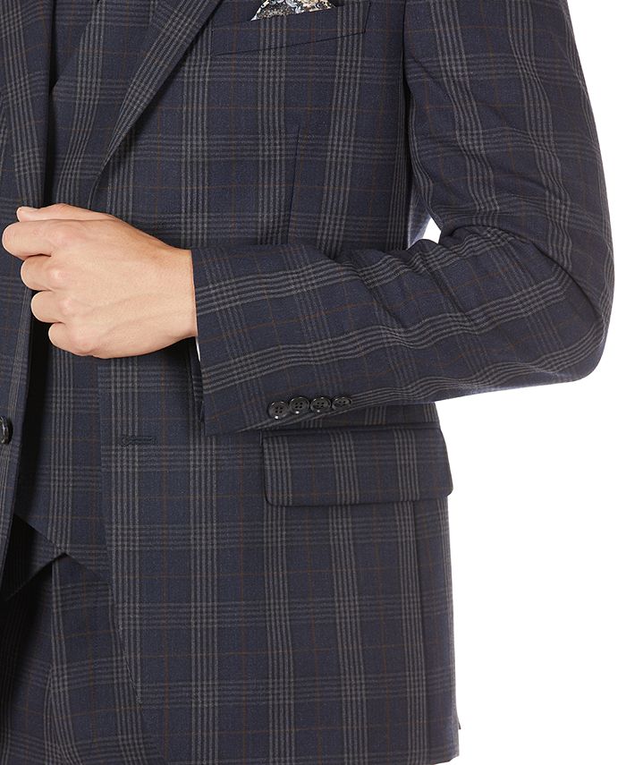 Tallia Men S Slim Fit Wool Plaid Suit Jacket Reviews Blazers Sport Coats Men Macy S