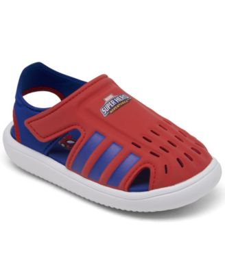 spider man adidas slides