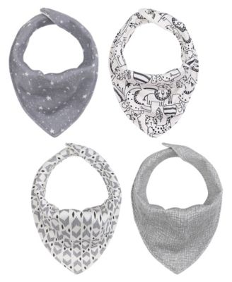 Cotton Bandana Drool Baby Bibs, 8pk, Unisex