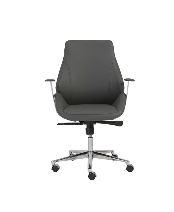 Euro Style Bergen Low Back Office Chair with Steel Base Macy's