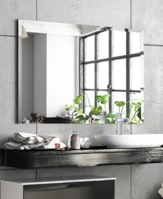 Frameless Beveled Prism Mirror Panels - 30" x 40"