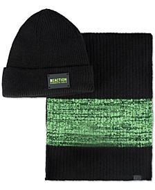 Men's Neon Beanie and Scarf Set