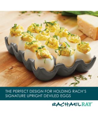 Solid Glaze Ceramics Egg Tray, 12-Cup