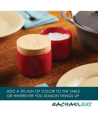 Ceramic Stacking Spice Box Set with Lid, 2-Piece