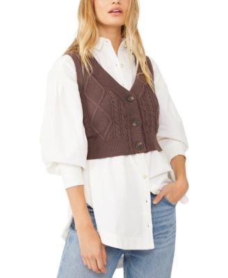 Denson Cable-Knit Vest