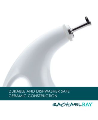 Ceramic EVOO Oil and Vinegar Dispensing Bottle, 24-Ounce