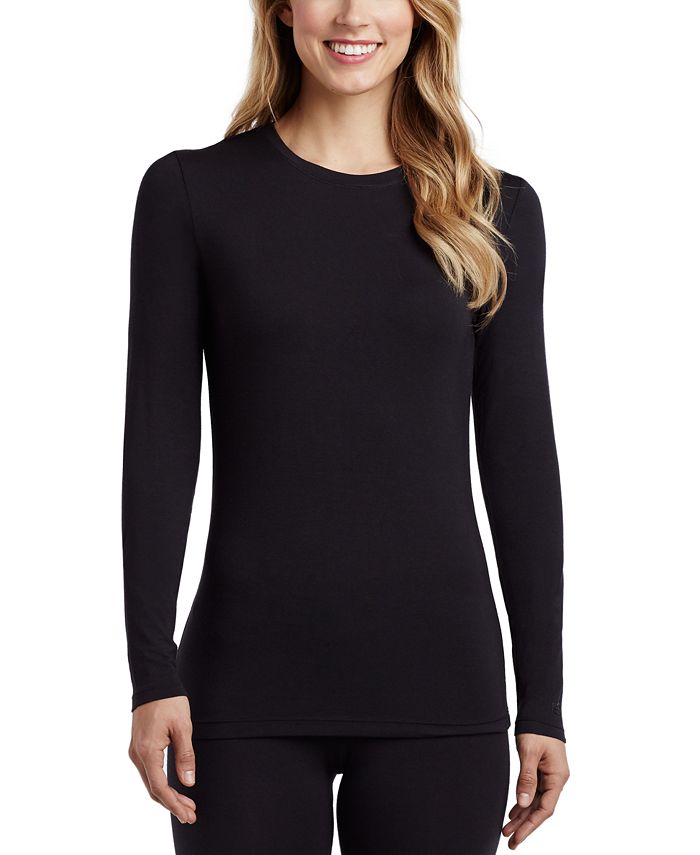 Cuddl Duds Softwear with Stretch Long-Sleeve Layering Top & Reviews ...