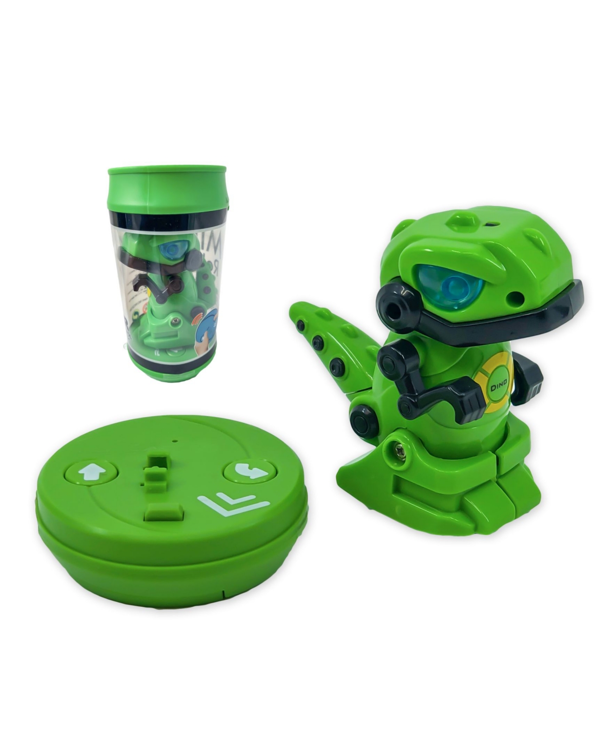 Flipo Kids' Mini Remote Control Dinosaur In A Can In Green